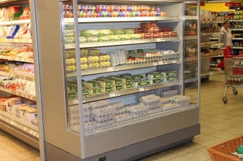 رف تبريد منتجات ألبان حليب زبادي