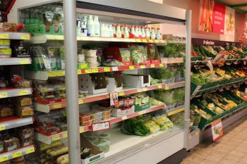 رف تبريد عصائر فواكه سموثي